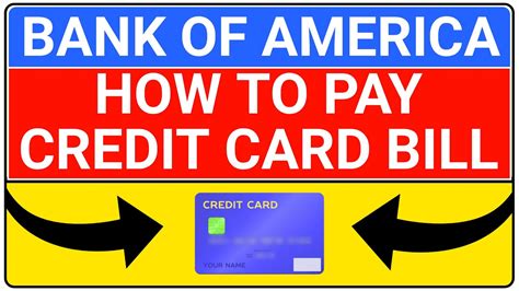 Bank of America pay credit card online